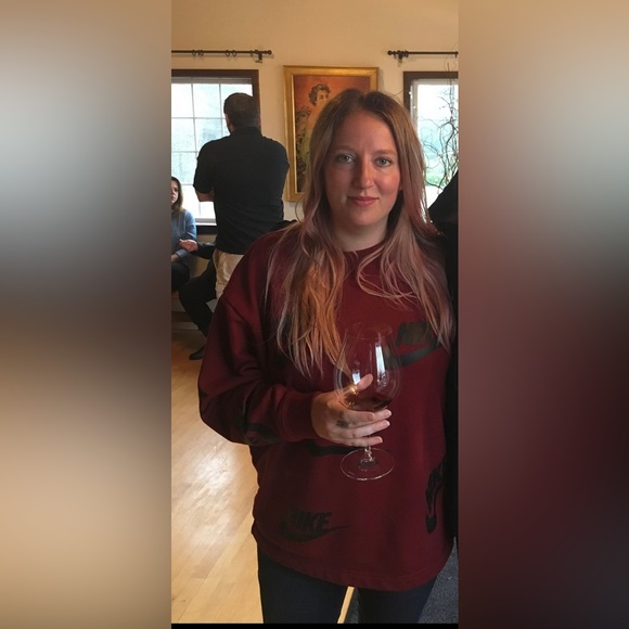 Nike Dolman Sleeve Crew Neck Sweater/sweatshirt Size Large (rare color/print) - Picture 3 of 3